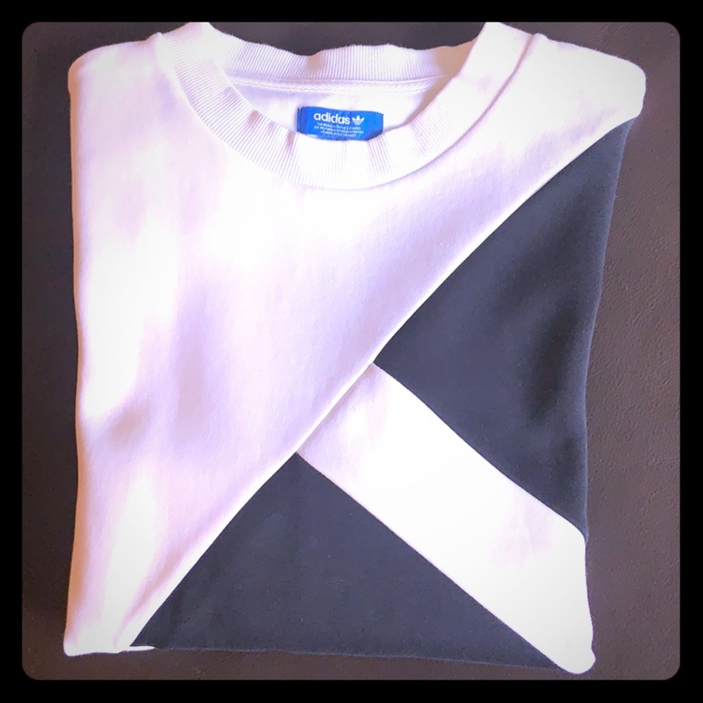 Adidas Crewneck 3 Stripes Short Sleeve